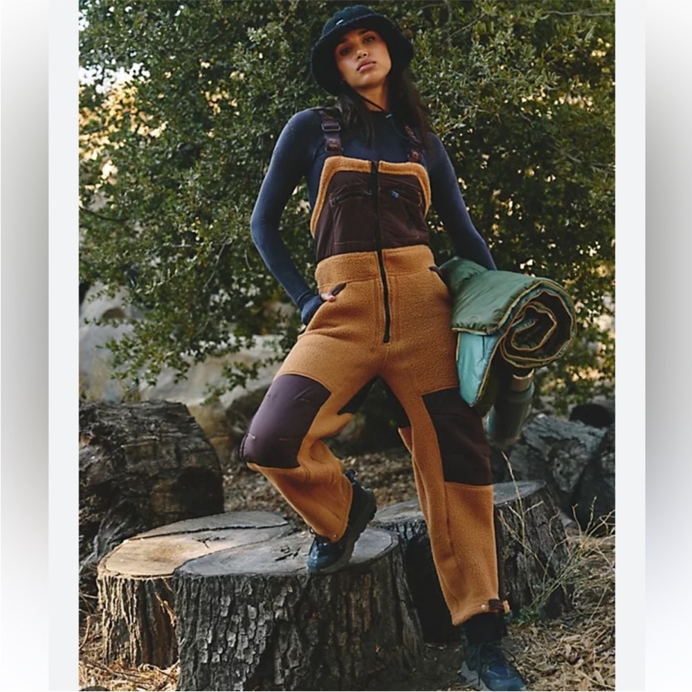Free People Movement Hit The Slopes Overalls NWOT - Picture 2 of 16